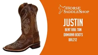 Justin Boots Womens Bent Rail Tan Damiana Boots BRL212