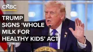 Дональд Трамп подписал закон &laquo;Цельное молоко для здоровья детей&raquo;! &laquo;Сегодня я рад подписать закон ...