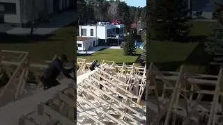 Hausbau mit der Alten Zunft#handwerk #dachdeckerei #zimmerei