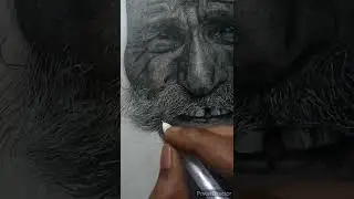 hyper realistic old man portrait drawing #drawing #arts #shorts