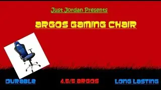 Argos Gaming Chair Review   2016 Update!