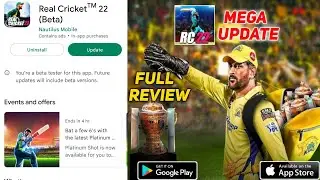 REAL CRICKET&trade;22 : MEGA UPDATE | Full Review | Rc22 New  Update