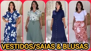 VESTIDOS/SAIAS &BLUSAS 🇧🇷 PROVADOR FASHION COM RENATA CASTANHEIRA 🌹✅#vestidos #saias #blusas