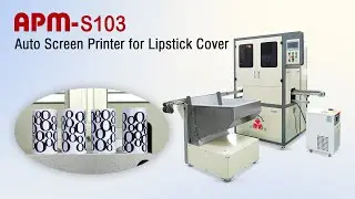 Fully automatic screen printing machine for printing lipstick caps