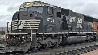 Freight Movements in Vancouver - Rare NS ex-Conrail SD60I!