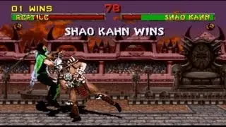 Mortal Kombat arcade kollection PC MK2 playthrough with Reptile