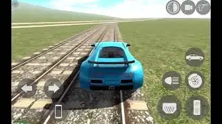 explored full railway line with blue sport car | Indian Bikes Driving 3D #indianbikesdriving3d