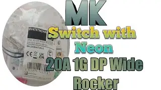 20A 1G Dp wide Rocker switch with Neon