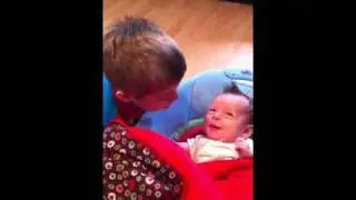 Ruby smiles at Aiden