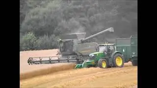 Combining Winter Oats with John Deere C670i