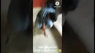 Civil Engineers during and after lab work 🤣🤣#civilengineers #funnyengineering  #funnyvideo  #shorts