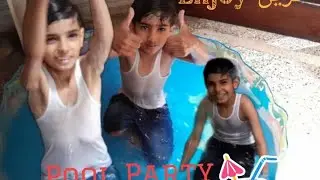 Pool party at home|kids fun|pool day|summer fun|water pool.
