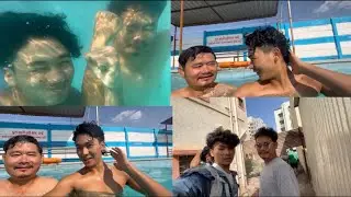 Swimming pool with Dad 💦🌊✨✨ #samarpanlama #indiasbestdancer3 #exploring #moretocome #fun #vlog