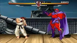 Ryu vs Magneto - High level insane fight !