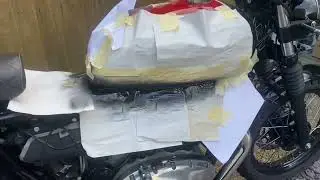 Royal Enfield Interceptor 650 Tank Seam painting part 1