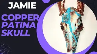 COPPER PATINA SKULL 
