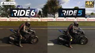 RIDE 6 VS RIDE 5 | Yamaha R1M Akrapovic Comparation [4K PS5 Pro]