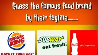 Guess The Famous Food Company's tagline  ||  Food brands tagline || Different Destination