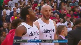 John Wall and Serge Ibaka Scuffle After Exchanging Words! Raptors vs Wizards