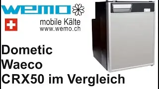 Dometic CRX 50 Vergleich zu WEMO WR50L Kompressork&uuml;hlschrank 12 Volt Coolmatic Waeco Danfoss DB35F