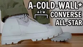 A COLD WALL x CONVERSE ALL STAR CHUCK TAYLOR LUGGED REVIEW & ON FEET + SIZING.. ARE THESE WORTH IT?