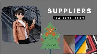 Exporting kidswear faux leather jackets