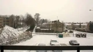Time Lapse: Falling snow in Eindhoven