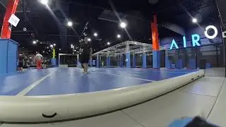 Roundoff full front on air track