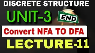 Conversion NFA TO DFA Last Lecture Of Unit-3 Discrete Structure 😍 for 3rd Semester students 