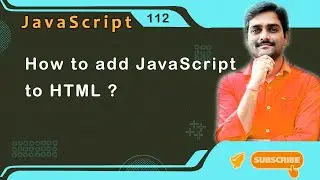 How to add JavaScript to HTML - JavaScript Tutorial 112 🚀