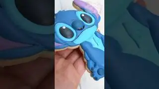 Galleta de Stitch decorada con Glasa Real I Royal Icing - Priscila's Cookies