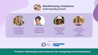 Redressing Imbalance: Community Event