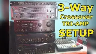 3-Way Crossover TRI-AMP SETUP - Active crossover Tutorial - Guide -