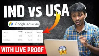 🔥 IND vs USA Blogging Adsense Earning Proof - International Blog Income Proof | Case Study 😱