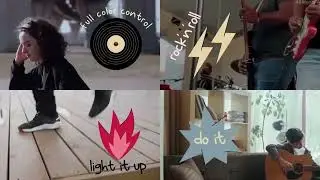 Music Titles Rock and Roll Stickers Indie Band Promo Assets