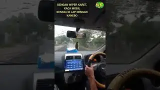 Wiper karet Elastis, Kaca Mobil Bersih Seperti di Lap Kanebo saat Hujan lebat