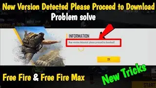 FREE FIRE MAX IS NOT OPENING TODAY | NEW VERSION DETECTED PROBLEM SOLVED FF MAX | LOGIN PROBLEM FF