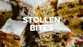 Quick and Easy Stollen Bites (no yeast!) | Supergolden Bakes