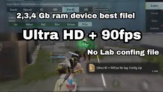 BGMI - UNLOCK Ultra HD + 90 FPS IN BGMI// BGMI ANTI-RESET LAG FIX CONFIG FOR GLOBAL / INDIAN / KR