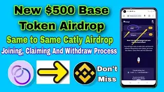 New $500 Base Token Baserium Airdrop Same to Catly and Dogly Airdrop Sign up Bonus 500$ base token