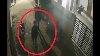 Night-Time Fear in Gulbarga: Bike-Borne Theft Gang Caught on CCTV Near Udnoor Cross