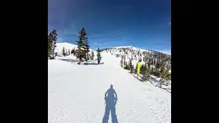 Full run Skiboarding at monarch ski area