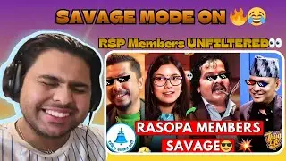 RSP Members SAVAGE Moments 🔥😳 | Hari Dhakal, Manish Jha, Sabita, Biraj | #reaction