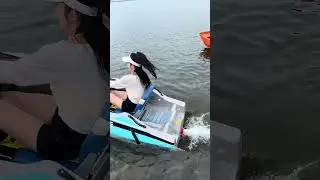 RUSH WAVE  BOAT，Automatic drainage, convenient and fast#rushwave  #Surfing #kartboat #rushwaveboat