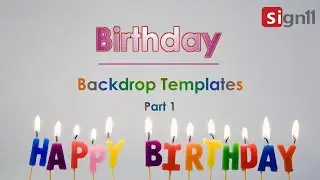 Birthday Backdrop Templates Part 1