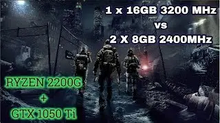 1x16gb 3200mhz vs Dual channel 2x8gb 2400mhz RAM Ryzen 2200g 1050 ti