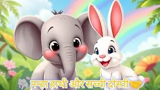 🐘नन्हा हाथी और सच्ची दोस्ती🤝The Little Elephant and True Friendship | Hindi Moral Story for Kids ✨