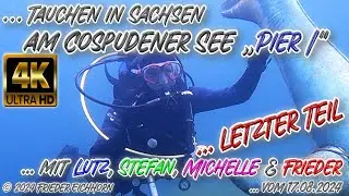 Tauchen in Sachsen 🐟, Cospudener See „PIER I
