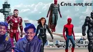 Captain America:civil war(2016)hindi // Airport battle scene reaction#ironman #marvel#marvelstudios