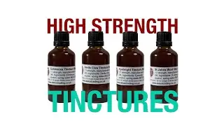 4 High Strength Tinctures - Echinacea, Eyebright, Devils Claw & St Johns Wort